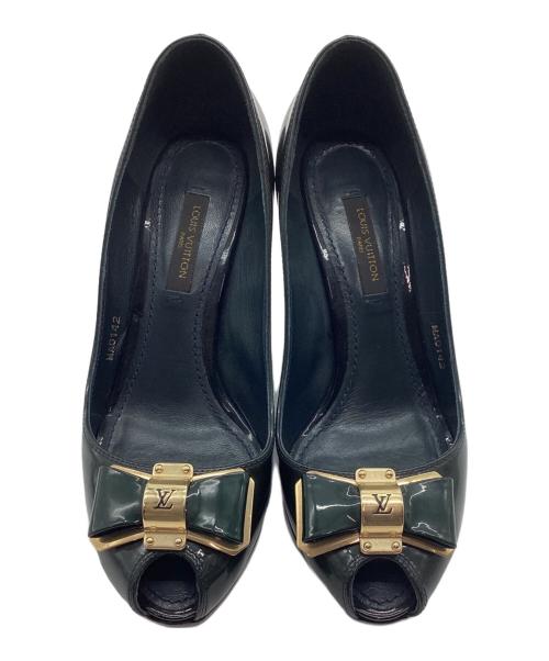 LOUIS VUITTON（ルイ ヴィトン）LOUIS VUITTON (ルイ ヴィトン) パンプス グリーン サイズ:35の古着・服飾アイテム