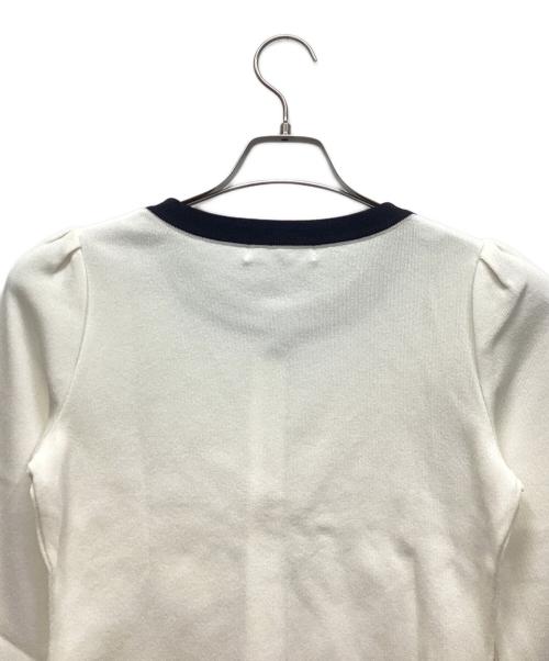 Rene（ルネ）Rene (ルネ) ジップカーディガン アイボリー サイズ:36の古着・服飾アイテム