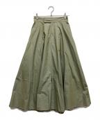 green label relaxingグリーンレーベルリラクシング）の古着「ロングスカート」｜グリーン
