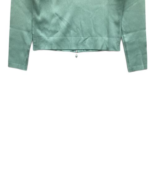 Rene（ルネ）Rene (ルネ) ジップカーディガン グリーン サイズ:38の古着・服飾アイテム