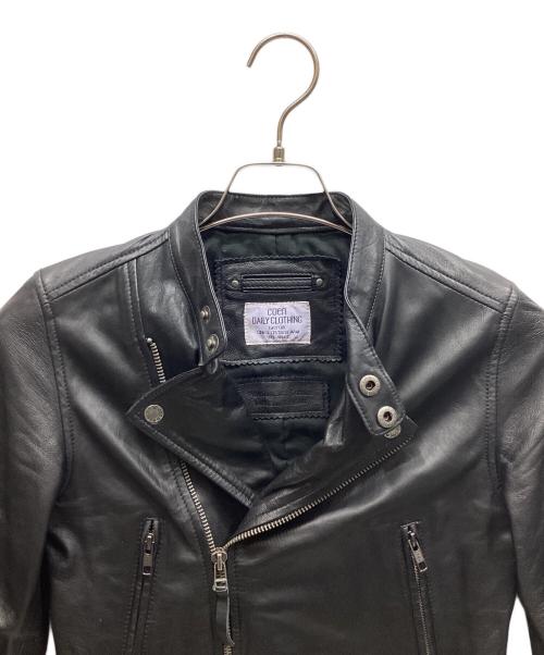 coen（コーエン）coen (コーエン) レザージャケット ブラック サイズ:Sの古着・服飾アイテム