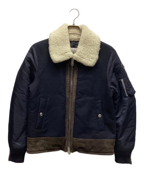 MONCLER（モンクレール）MONCLER (モンクレール) ダウンジャケット ネイビー サイズ:1の古着・服飾アイテム