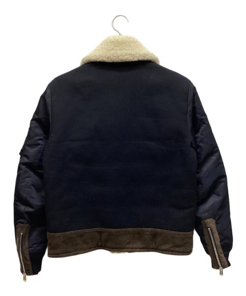MONCLER（モンクレール）MONCLER (モンクレール) ダウンジャケット ネイビー サイズ:1の古着・服飾アイテム