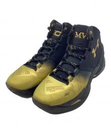 UNDER ARMOUR（アンダーアーマー）の古着「スニーカー」｜ブラック×ゴールド