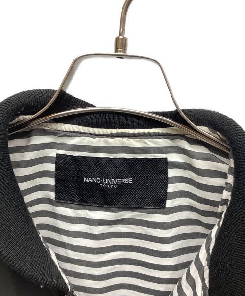 nano・universe（ナノ・ユニバース）nano・universe (ナノ・ユニバース) MA-1ジャケット ブラック サイズ:Sの古着・服飾アイテム