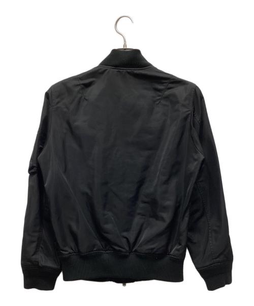 nano・universe（ナノ・ユニバース）nano・universe (ナノ・ユニバース) MA-1ジャケット ブラック サイズ:Sの古着・服飾アイテム