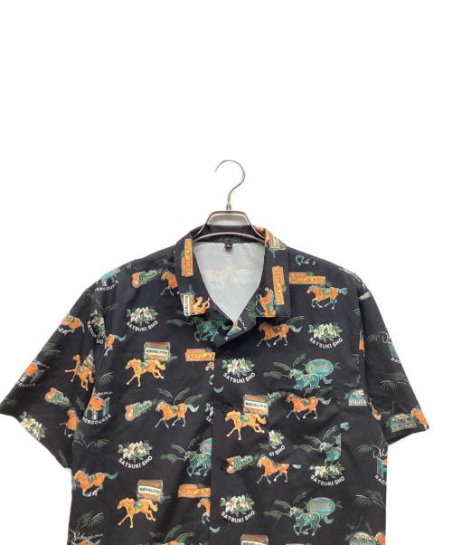 JRA（ジェーアールエー）JRA (ジェーアールエー) アロハシャツ ブラック サイズ:Lの古着・服飾アイテム