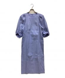 green label relaxing（グリーンレーベルリラクシング）の古着「長袖ワンピース」｜ライトブルー