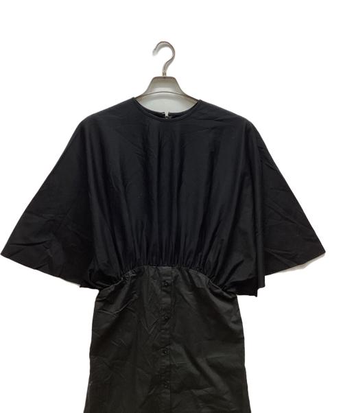 RIM.ARK（リムアーク）RIM.ARK (リムアーク) ドッキングシャツワンピース ブラック サイズ:FREEの古着・服飾アイテム