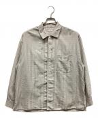STEVEN ALANスティーブンアラン）の古着「長袖シャツ」｜ライトグレー