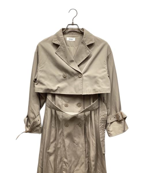 Snidel（スナイデル）Snidel (スナイデル) 3wayプリーツトレンチ ベージュの古着・服飾アイテム