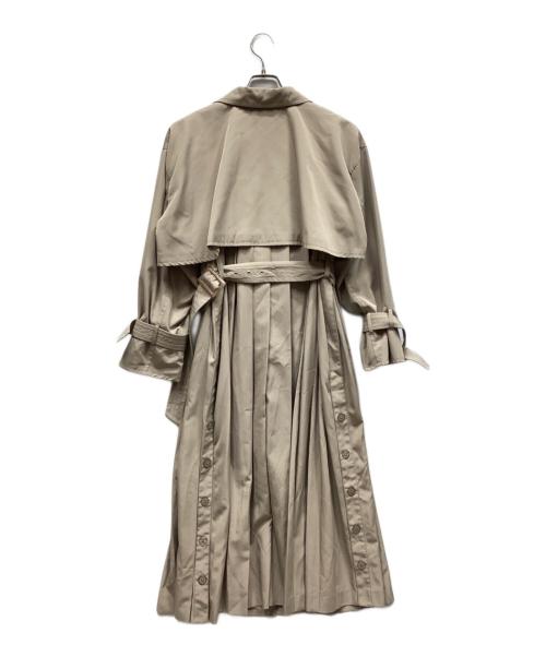 Snidel（スナイデル）Snidel (スナイデル) 3wayプリーツトレンチ ベージュの古着・服飾アイテム