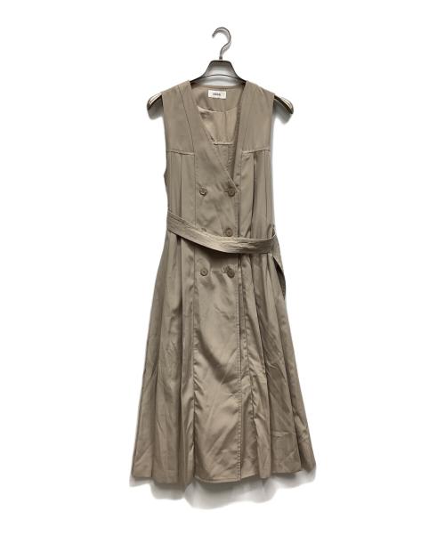 Snidel（スナイデル）Snidel (スナイデル) 3wayプリーツトレンチ ベージュの古着・服飾アイテム