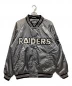 NFLエヌエフエル）の古着「スタジャン」｜グレー