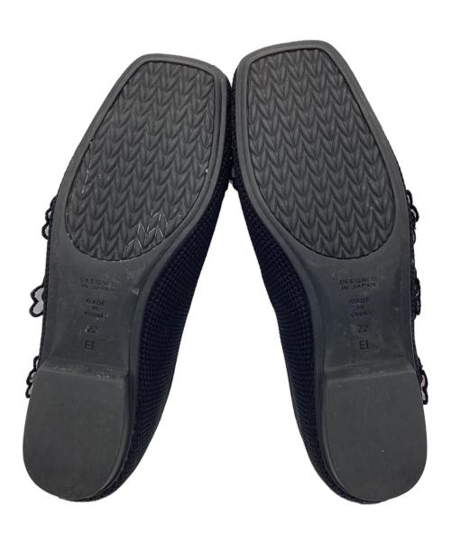 CUMUU DIANA（クムウダイアナ）CUMUU DIANA (クムウダイアナ) メッシュシューズ ブラック サイズ:22の古着・服飾アイテム