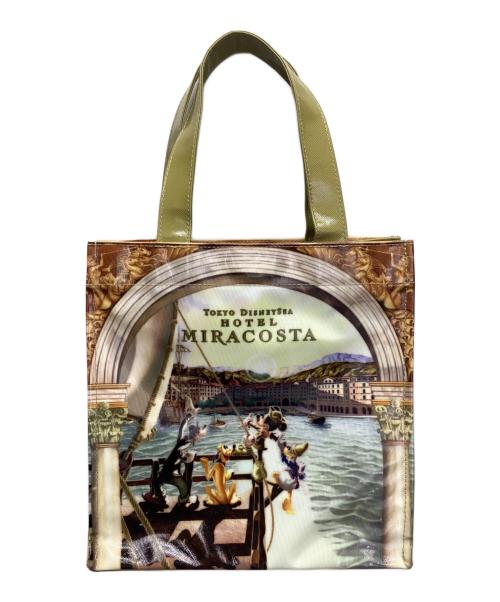 Disney(TOKYO Disney SEA)（ディズニー トーキョーディズニーシー）Disney(TOKYO Disney SEA) (ディズニー トーキョーディズニーシー) トートバッグ ブラウンの古着・服飾アイテム