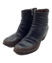 OFFICINE CREATIVE（オフィチーネクリエイティブ）の古着「レザーサイドゴアブーツ」｜ブラック