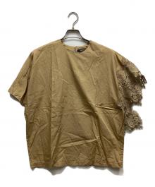 mizuiro-ind（ミズイロインド）の古着「ノースリーブカットソー」｜ベージュ