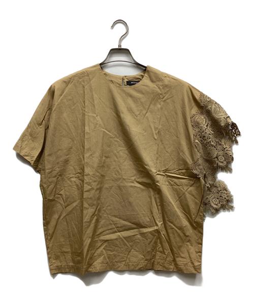 mizuiro-ind（ミズイロインド）mizuiro-ind (ミズイロインド) ノースリーブカットソー ベージュ サイズ:表記なしの古着・服飾アイテム