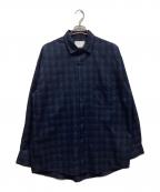 remerリメール）の古着「長袖シャツ」｜ネイビー