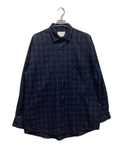 remer（リメール）remer (リメール) 長袖シャツ ネイビー サイズ:Lの古着・服飾アイテム