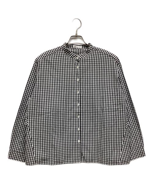 CRAFT STANDARD BOUTIQUE（クラフト スタンダード ブティック）CRAFT STANDARD BOUTIQUE (クラフト スタンダード ブティック) バックフリルシャツ ブラック×ホワイト サイズ:Fの古着・服飾アイテム