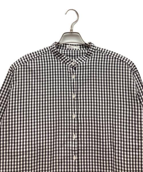 CRAFT STANDARD BOUTIQUE（クラフト スタンダード ブティック）CRAFT STANDARD BOUTIQUE (クラフト スタンダード ブティック) バックフリルシャツ ブラック×ホワイト サイズ:Fの古着・服飾アイテム