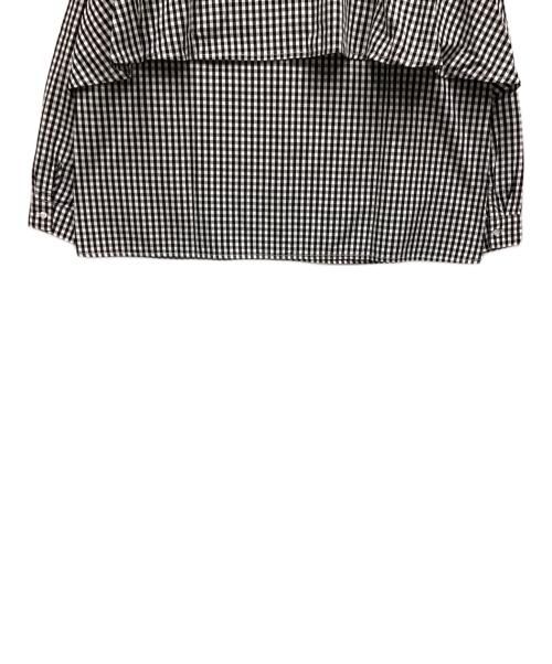 CRAFT STANDARD BOUTIQUE（クラフト スタンダード ブティック）CRAFT STANDARD BOUTIQUE (クラフト スタンダード ブティック) バックフリルシャツ ブラック×ホワイト サイズ:Fの古着・服飾アイテム