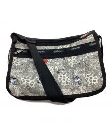 LeSportsac×PEANUTS（レスポートサック×ピーナッツ）の古着「ショルダーバッグ」｜ホワイト×ブラック