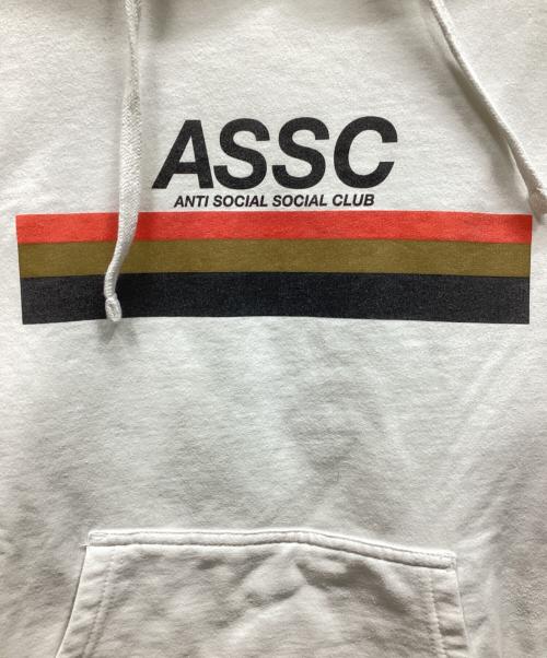 ASSC（アンチソーシャルソーシャルクラブ）ASSC (アンチソーシャルソーシャルクラブ) パーカー ホワイト サイズ:Sの古着・服飾アイテム