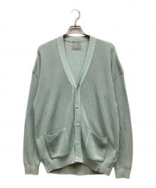 ANGENEHM（アンゲネーム）の古着「ニットカーディガン」｜ライトグリーン