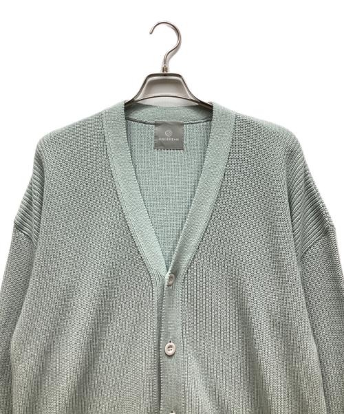 ANGENEHM（アンゲネーム）ANGENEHM (アンゲネーム) ニットカーディガン ライトグリーン サイズ:Mの古着・服飾アイテム