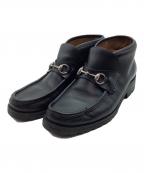 GUCCIグッチ）の古着「ホースビットブーツ」｜ブラック