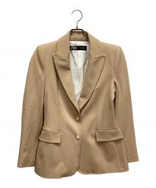 ZARA（ザラ）の古着「フェイクスエードジャケット」｜ベージュ