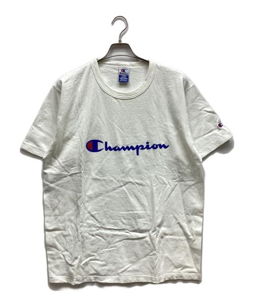 Champion（チャンピオン）Champion (チャンピオン) 半袖Tシャツ ホワイト サイズ:Lの古着・服飾アイテム