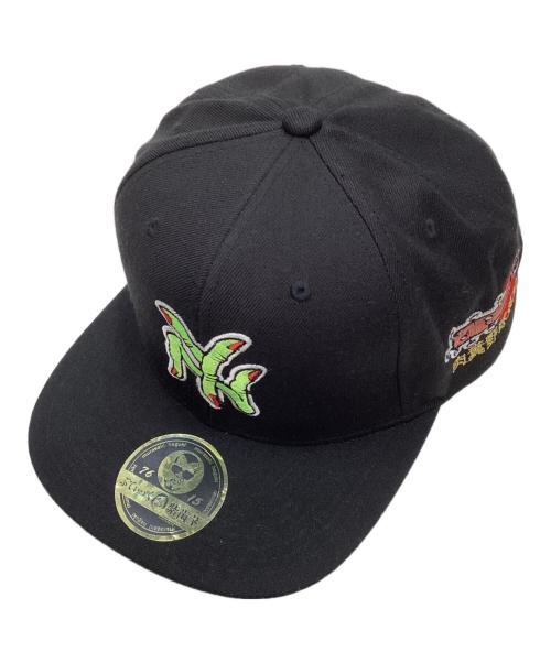 くっきー ぶてぃっく紫歯茎（クッキーブティックムラサキハグキ）くっきー ぶてぃっく紫歯茎 (クッキーブティックムラサキハグキ) キャップ ブラックの古着・服飾アイテム