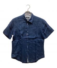 HUGO BOSS（ヒューゴ ボス）の古着「半袖シャツ」｜ネイビー