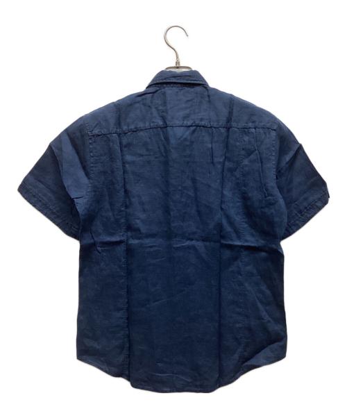 HUGO BOSS（ヒューゴ ボス）HUGO BOSS (ヒューゴ ボス) 半袖シャツ ネイビー サイズ:Mの古着・服飾アイテム