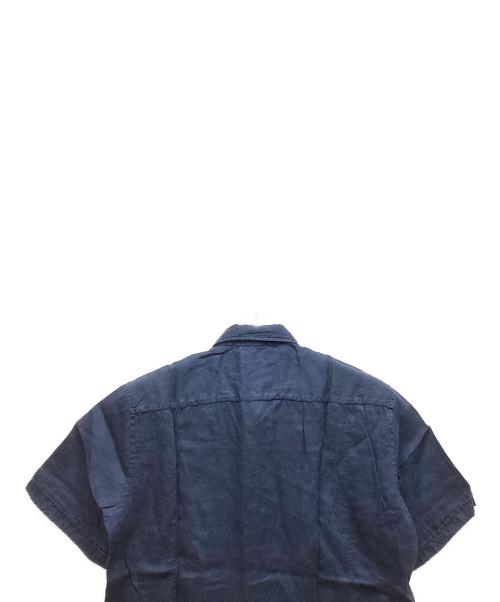 HUGO BOSS（ヒューゴ ボス）HUGO BOSS (ヒューゴ ボス) 半袖シャツ ネイビー サイズ:Mの古着・服飾アイテム