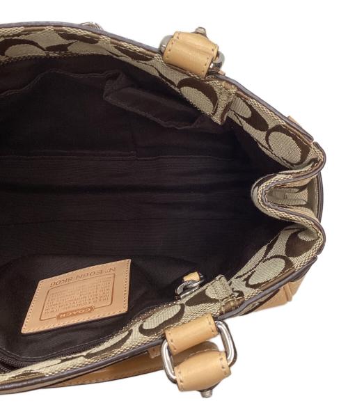 COACH（コーチ）COACH (コーチ) ハンドバッグ ベージュの古着・服飾アイテム