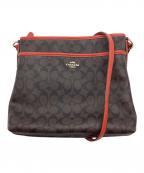 COACHコーチ）の古着「ショルダーバッグ」｜ブラウン×レッド