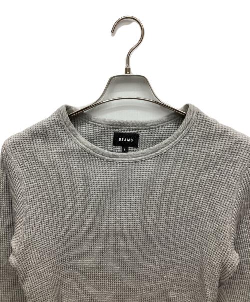 BEAMS（ビームス）BEAMS (ビームス) 長袖カットソー ライトグレー サイズ:Lの古着・服飾アイテム