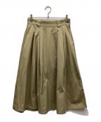 ）の古着「チノフレアロングスカート」｜ベージュ