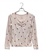 gelato piqueジェラートピケ）の古着「ストロベリー柄ロンT」｜ピンク