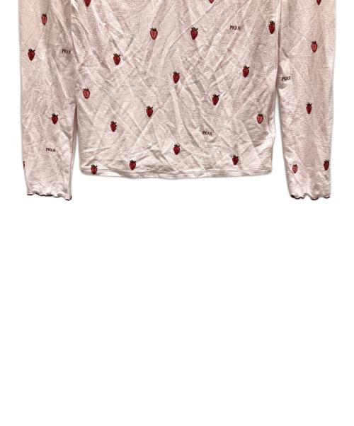 gelato pique（ジェラートピケ）gelato pique (ジェラートピケ) ストロベリー柄ロンT ピンク サイズ:ONESIZEの古着・服飾アイテム