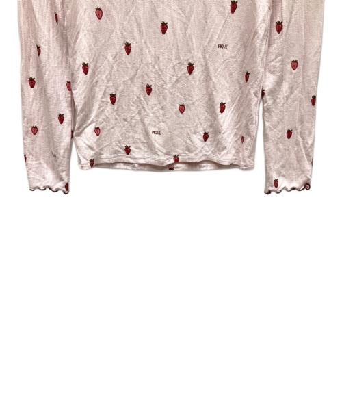 gelato pique（ジェラートピケ）gelato pique (ジェラートピケ) ストロベリー柄ロンT ピンク サイズ:ONESIZEの古着・服飾アイテム