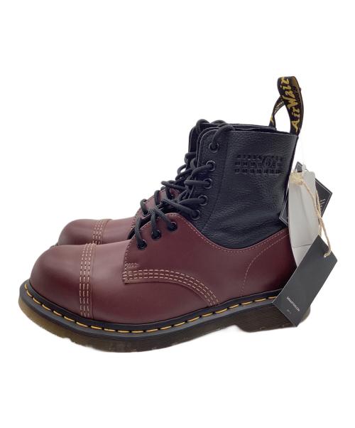 Dr.Martens（ドクターマーチン）Dr.Martens (ドクターマーチン) MM6 Maison Margiela (エムエムシックスメゾンマルジェラ) 8ホールブーツ ブラウン×グレー サイズ:UK6 未使用品の古着・服飾アイテム