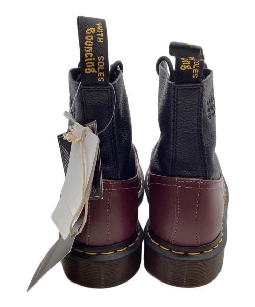 Dr.Martens（ドクターマーチン）Dr.Martens (ドクターマーチン) MM6 Maison Margiela (エムエムシックスメゾンマルジェラ) 8ホールブーツ ブラウン×グレー サイズ:UK6 未使用品の古着・服飾アイテム