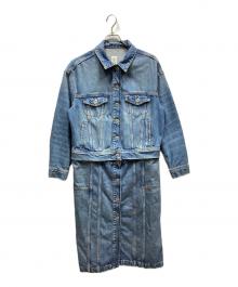 ZARA×MAISON SPECIAL（ザラ×メゾンスペシャル）の古着「デニムコート」｜インディゴ