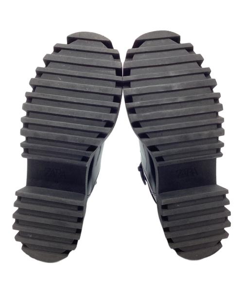 ZARA（ザラ）ZARA (ザラ) 厚底レースアップシューズ ブラック サイズ:39の古着・服飾アイテム